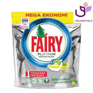 قرص ماشین ظرفشویی فیری (Fairy) بسته ۹۰ تایی مدل پلاتینیوم (Platinum)
